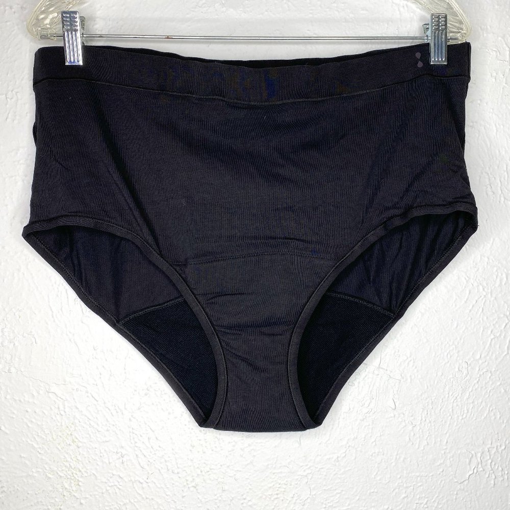 Thinx for All, NWB, women's, black, high waist period panties moderate/high.